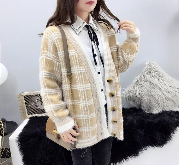 women039s sweaters casual loose plaid sweater cardigan women sweatshirts japanese harajuku ulzzang female korean kawaii cute cl4744702, White;black
women039s sweaters casual loose plaid sweater cardigan women sweatshirts japanese harajuku ulzzang female korean kawaii cute cl4744702, White;black