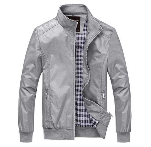 men jacket spring 2020 autumn solid color stand collar grey casual jackets m5xl 6xl outerwear men clothing plus size5065607, Black;brown
men jacket spring 2020 autumn solid color stand collar grey casual jackets m5xl 6xl outerwear men clothing plus size5065607, Black;brown