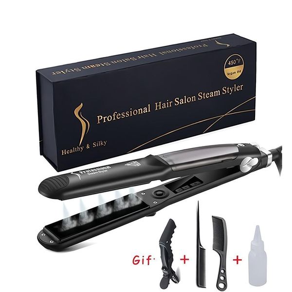 hair straighteners hair straightener professional 6 gear temperature hair curler steam flat iron hair straightening tourmaline ceramic hair, Black
hair straighteners hair straightener professional 6 gear temperature hair curler steam flat iron hair straightening tourmaline ceramic hair, Black