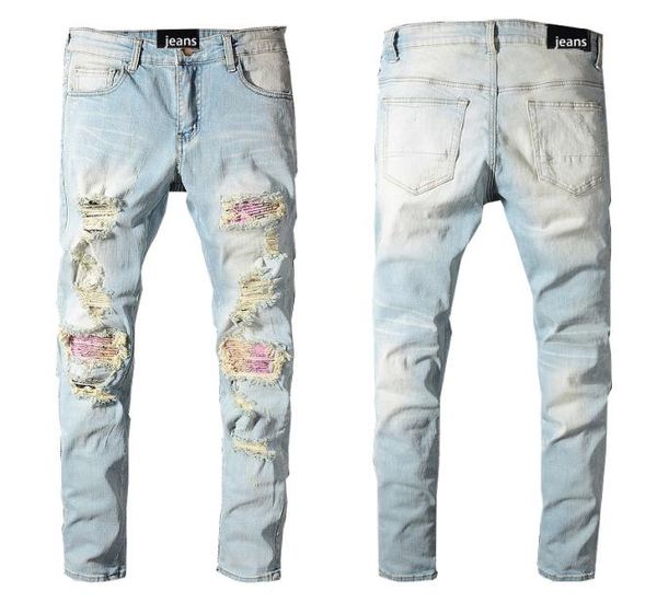 men039s jeans high street hipster light colored patchwork beggar pants slim9229948, Blue
men039s jeans high street hipster light colored patchwork beggar pants slim9229948, Blue