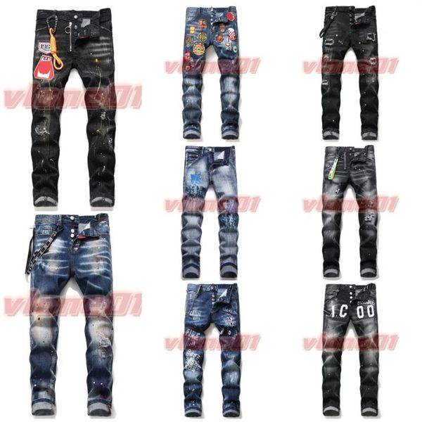 2023 designer mens jeans ripped biker motorcycle denim trousers streetwear denim skinny slim straight biker jean for man2122, Blue
2023 designer mens jeans ripped biker motorcycle denim trousers streetwear denim skinny slim straight biker jean for man2122, Blue
