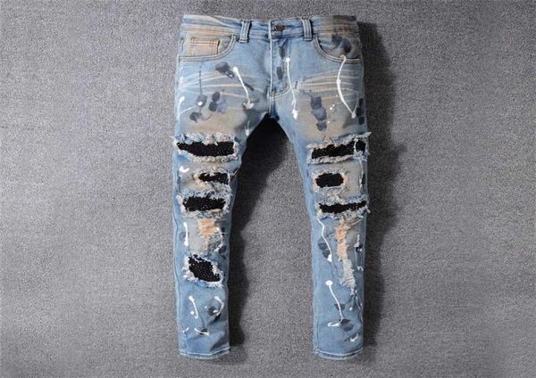 2021 mens designer jeans distressed ripped biker slim fit motorcycle denim for men s fashion jean mans pants pour homm4490172, Blue
2021 mens designer jeans distressed ripped biker slim fit motorcycle denim for men s fashion jean mans pants pour homm4490172, Blue
