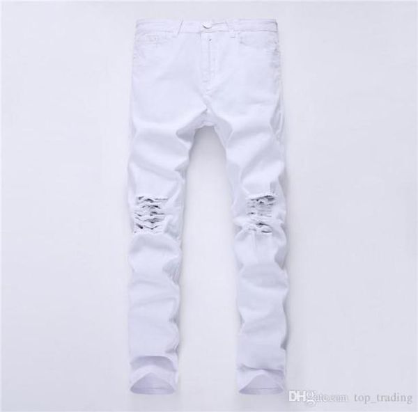 fashion wholeswag mens designer brand black jeans skinny ripped destroyed stretch slim fit hop hop pants with holes for men 9632220, Blue
fashion wholeswag mens designer brand black jeans skinny ripped destroyed stretch slim fit hop hop pants with holes for men 9632220, Blue