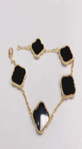 charm bracelets classic fashion designer clover bracelets flowers charm bracelet love bangle link chain women luxury jewelry van g1442162, Golden;silver
charm bracelets classic fashion designer clover bracelets flowers charm bracelet love bangle link chain women luxury jewelry van g1442162, Golden;silver