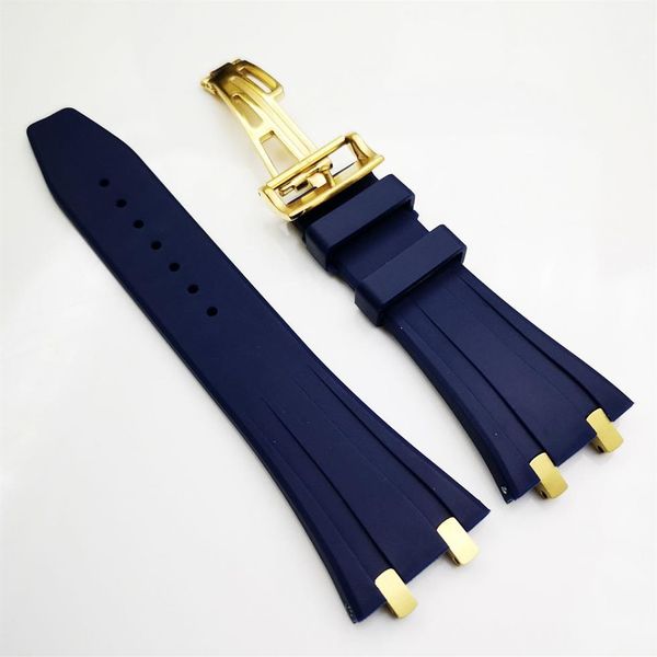 27mm dark blue rubber strap 18mm gold steel strainless folding strap for ap royal oak 15400 15390 39mm 41mm models watch209c, Black;brown
27mm dark blue rubber strap 18mm gold steel strainless folding strap for ap royal oak 15400 15390 39mm 41mm models watch209c, Black;brown