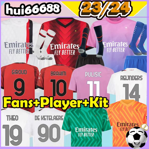 4xl 23 24 ac milans soccer jerseys de ketelaere pulisic 2023 2024 tomori bennacer romagnoli giroud rafa leao pulisic anguissa fans men kids, Black;yellow
4xl 23 24 ac milans soccer jerseys de ketelaere pulisic 2023 2024 tomori bennacer romagnoli giroud rafa leao pulisic anguissa fans men kids, Black;yellow