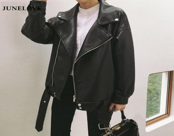 junelove loose pu faux leather jacket vintage women classic moto biker jacket casual autumn lady basic coat fashion outerwear6410442, Black;brown
junelove loose pu faux leather jacket vintage women classic moto biker jacket casual autumn lady basic coat fashion outerwear6410442, Black;brown