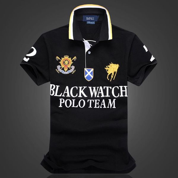 men's polos 100% cotton black designer t shirt embroidery design280p, White;black
men's polos 100% cotton black designer t shirt embroidery design280p, White;black