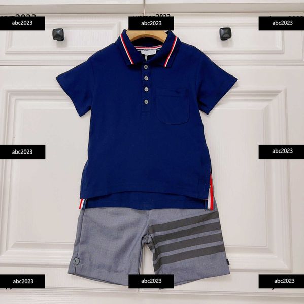 new fashion splicing tracksuits kids sets summer suit 2pcs striped decorative polo collar and high-quality shorts ing, White
new fashion splicing tracksuits kids sets summer suit 2pcs striped decorative polo collar and high-quality shorts ing, White