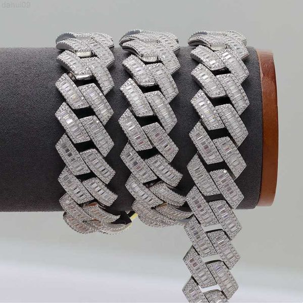 18mm sterling silver baguette moissanite diamond men cuban necklace pass diamond test vvs moissanite iced out miami cuban chain
18mm sterling silver baguette moissanite diamond men cuban necklace pass diamond test vvs moissanite iced out miami cuban chain