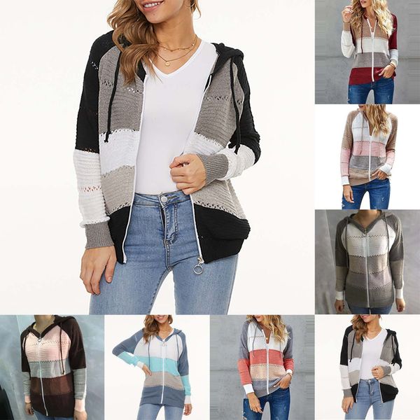 women's knits tees european and american long sleeved cardigan sweater striped fleece jacket women western leather coat 230821, White
women's knits tees european and american long sleeved cardigan sweater striped fleece jacket women western leather coat 230821, White