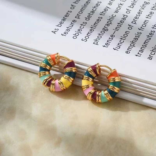 korean macaron rainbow dropped glaze earrings premium summer brass 14k plated true gold earrings, Golden
korean macaron rainbow dropped glaze earrings premium summer brass 14k plated true gold earrings, Golden
