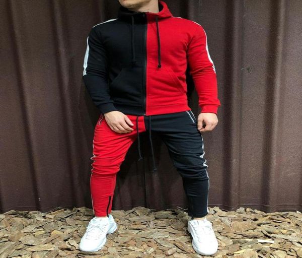 two pieces set men half black half white men039s sports suit autumn winter pant sweatshirt male hoody tracksuit sweatsuit outfi5071810, Gray
two pieces set men half black half white men039s sports suit autumn winter pant sweatshirt male hoody tracksuit sweatsuit outfi5071810, Gray