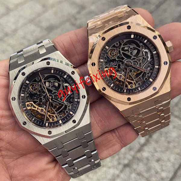 4 colors designer watch for men black skeleton watches 15407 15500 15202 mens openworked mechanical aotomatic movement square stainless stee, Slivery;brown
4 colors designer watch for men black skeleton watches 15407 15500 15202 mens openworked mechanical aotomatic movement square stainless stee, Slivery;brown