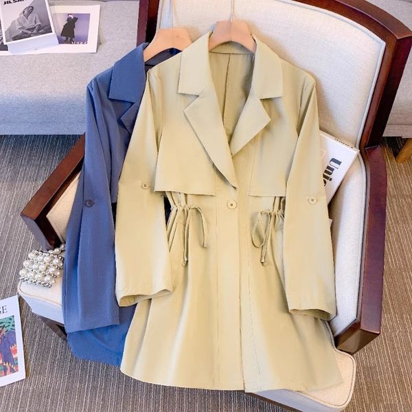 womens wool blends fashion joker wear fat mm suit collar waist autumn coat long slim trench 230818, Black
womens wool blends fashion joker wear fat mm suit collar waist autumn coat long slim trench 230818, Black