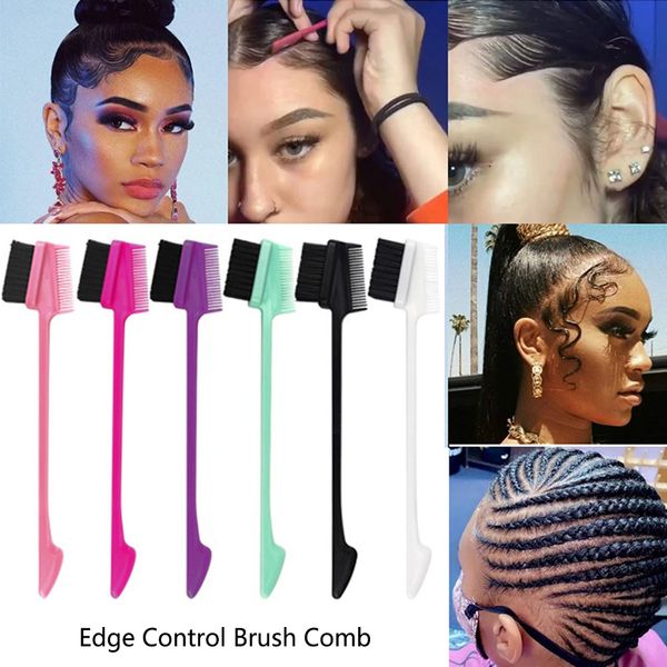 3 in 1 hair styling edge control brush double sided eyebrow comb brush hair salon hair comb brushes beauty tools 2469, Silver
3 in 1 hair styling edge control brush double sided eyebrow comb brush hair salon hair comb brushes beauty tools 2469, Silver