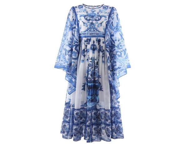 casual dresses qian han zi designer fashion runway summer long dress for women bat sleeve blue and white porcelain printing vacati8580644, Black;gray
casual dresses qian han zi designer fashion runway summer long dress for women bat sleeve blue and white porcelain printing vacati8580644, Black;gray