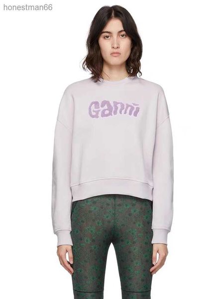 hoodies 23aw ganni women designer cotton sweatshirt new fashion sweater letter embroidery short loose sweater women pure style pullover jump, Black
hoodies 23aw ganni women designer cotton sweatshirt new fashion sweater letter embroidery short loose sweater women pure style pullover jump, Black
