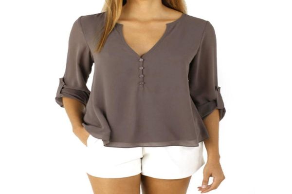 women blouses fashion long sleeve vneck shirt chiffon office blouse slim casual plus size s5xl5060262, White
women blouses fashion long sleeve vneck shirt chiffon office blouse slim casual plus size s5xl5060262, White