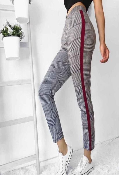 women vintage plaid high waist pencil pants fashion ladies side striped leggings england style pants female4435905, Black;white
women vintage plaid high waist pencil pants fashion ladies side striped leggings england style pants female4435905, Black;white