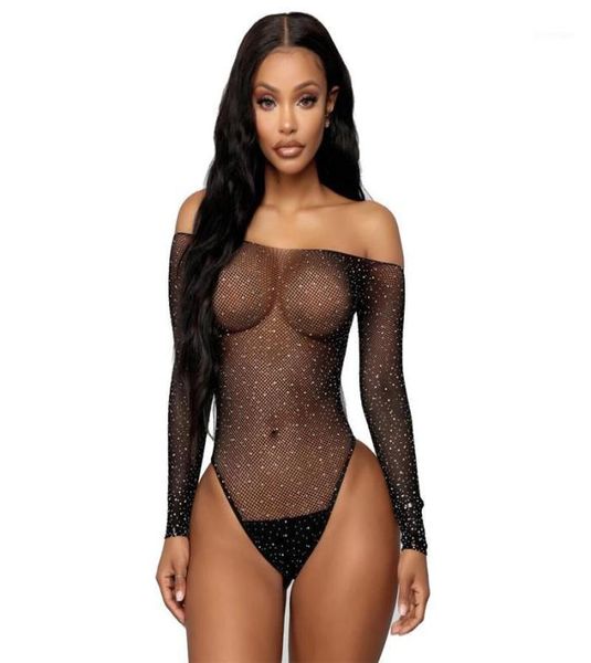 women long sleeve fishnet rhine bodysuit leotard swimsuit hollow out off shoulder see through playsuit jumpsuit15014148, Black;white
women long sleeve fishnet rhine bodysuit leotard swimsuit hollow out off shoulder see through playsuit jumpsuit15014148, Black;white