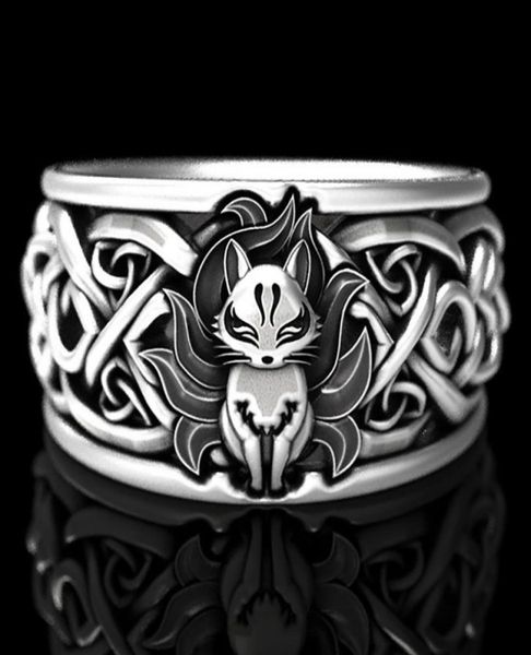 viking gothic ring vintage fine silver color nine tailed fox ring for women men steampunk party halloween jewelry gifts4664785
viking gothic ring vintage fine silver color nine tailed fox ring for women men steampunk party halloween jewelry gifts4664785