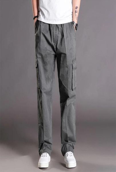 men casual cargo pants 95 cotton multiple pockets male thin trousers loose plus size oversize brand spring autumn5013419, Black
men casual cargo pants 95 cotton multiple pockets male thin trousers loose plus size oversize brand spring autumn5013419, Black