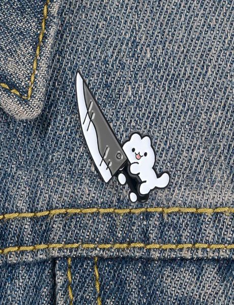 little cat holding a big knife brooches for women cartoon cute creative paint enamel pins alloy brooch denim shirt badge jewelry g2718493, Gray
little cat holding a big knife brooches for women cartoon cute creative paint enamel pins alloy brooch denim shirt badge jewelry g2718493, Gray
