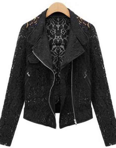 women lace biker jacket autumn new full lace outerwear female leisure casual short jacket metal outerwear jacket clot4611311, Black;brown
women lace biker jacket autumn new full lace outerwear female leisure casual short jacket metal outerwear jacket clot4611311, Black;brown