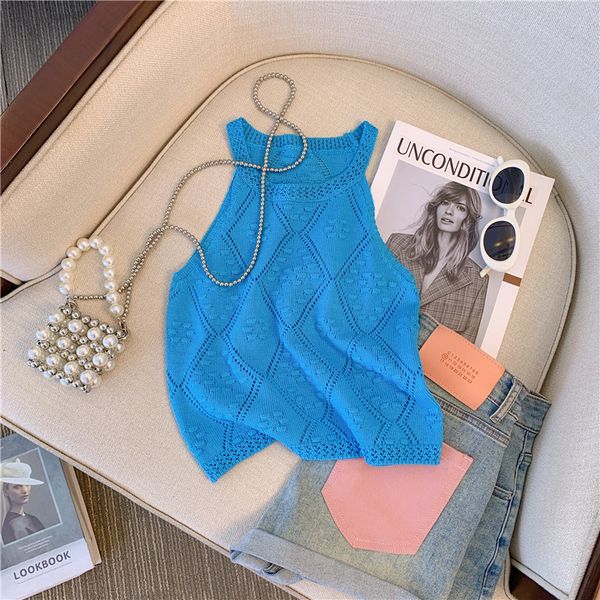 men s hoodies sweatshirt blue plaid halter knit vest spring summer hollow out knitted sleeveless short jacquard pullover all match h190 230, Black
men s hoodies sweatshirt blue plaid halter knit vest spring summer hollow out knitted sleeveless short jacquard pullover all match h190 230, Black