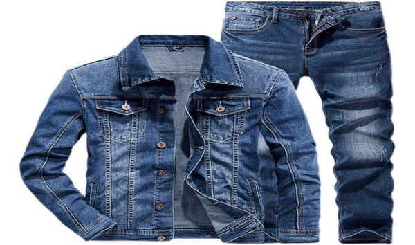 men039s tracksuits fashion slim sets spring autumn dark blue denim cotton long sleeve jacket ripped hole jeans couple two piece3376517, Gray
men039s tracksuits fashion slim sets spring autumn dark blue denim cotton long sleeve jacket ripped hole jeans couple two piece3376517, Gray