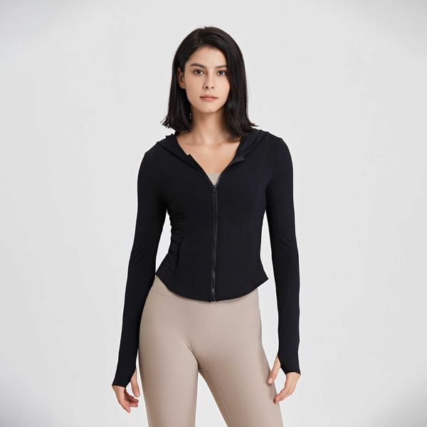 designer yoga new sports coat women's hooded fitness wear casu running jacket quick dry tight yoga alos jacket, Black;brown
designer yoga new sports coat women's hooded fitness wear casu running jacket quick dry tight yoga alos jacket, Black;brown
