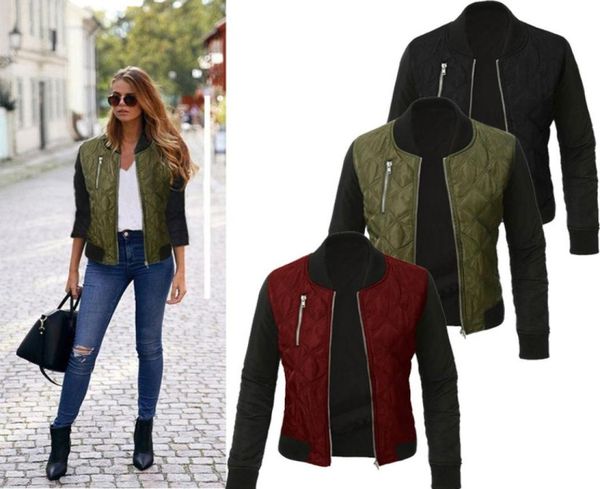 winter fashion solid color quilted jacket zipper jacket women54131935158210, Black;brown
winter fashion solid color quilted jacket zipper jacket women54131935158210, Black;brown