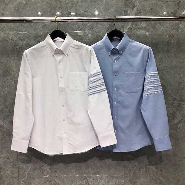 tb thom shirts men's regular-fit short-sleeve pocket oxford fashion brand classic 4-bar striped design male tb clothings, White;black
tb thom shirts men's regular-fit short-sleeve pocket oxford fashion brand classic 4-bar striped design male tb clothings, White;black