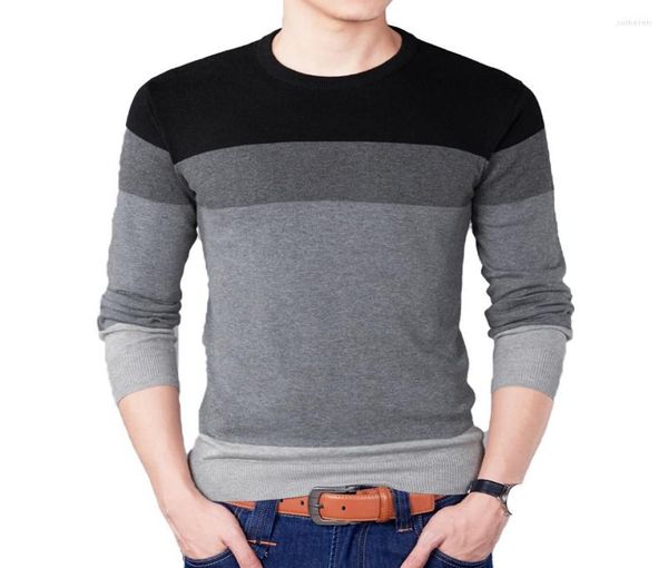 men039s sweaters 2022 autumn fashion brand casual sweater oneck striped slim fit mens pullovers men pull homme contrast color 7152960, White;black
men039s sweaters 2022 autumn fashion brand casual sweater oneck striped slim fit mens pullovers men pull homme contrast color 7152960, White;black
