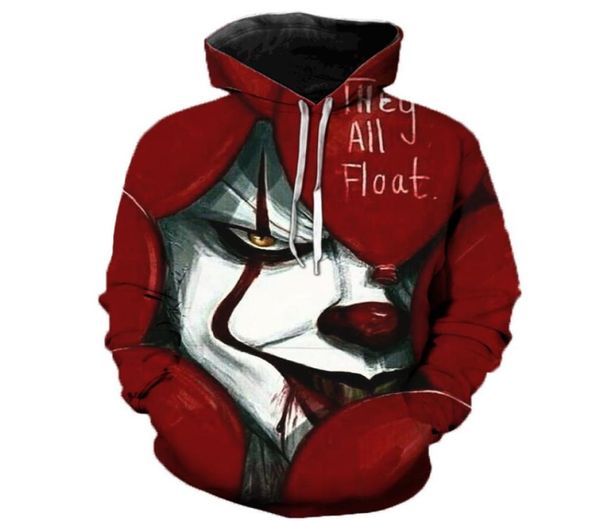 it chapter two horror movie 3d printed hoodie sweatshirts men women clown joker pullover casual oversized it clown hoodies cx200807960375, Black
it chapter two horror movie 3d printed hoodie sweatshirts men women clown joker pullover casual oversized it clown hoodies cx200807960375, Black