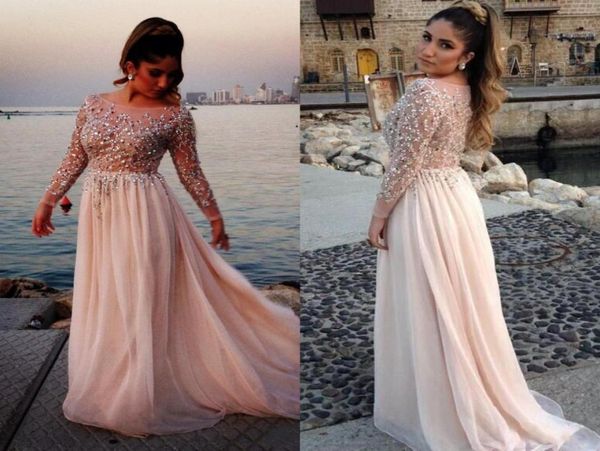 elie saab designer crystal beaded prom dresses sheer bateau neck long sleeves aline chapel train chiffon evening gowns celebrity 3079119, Black;red
elie saab designer crystal beaded prom dresses sheer bateau neck long sleeves aline chapel train chiffon evening gowns celebrity 3079119, Black;red