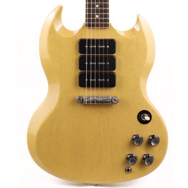 custom shop made 2 measure s g special triple p-90 tv yellow electric guitar as same of the pictures
custom shop made 2 measure s g special triple p-90 tv yellow electric guitar as same of the pictures