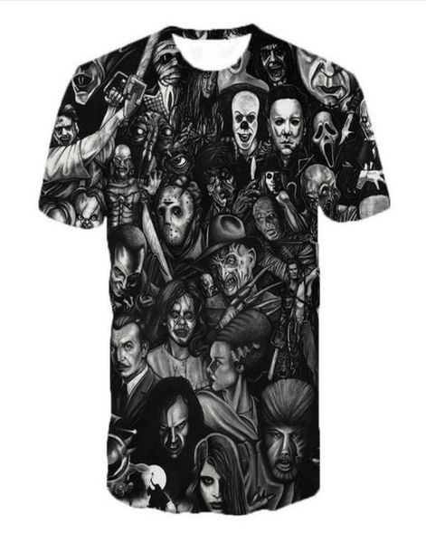 summer style fashion menswomens freddy jason murderers horror movies funny 3d print casual tshirt xdx036992175, White;black
summer style fashion menswomens freddy jason murderers horror movies funny 3d print casual tshirt xdx036992175, White;black