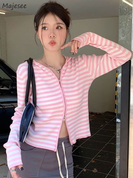 women's knits tees striped cardigan women slim zipper cropped design american style fashion young allmatch spring chic classic 230818, White
women's knits tees striped cardigan women slim zipper cropped design american style fashion young allmatch spring chic classic 230818, White