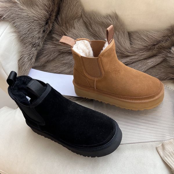 designer snow boots australian women boot boots neumel platform chestnut winter buckle fur snow half knee short lady sheepskin wool integrat, Black
designer snow boots australian women boot boots neumel platform chestnut winter buckle fur snow half knee short lady sheepskin wool integrat, Black