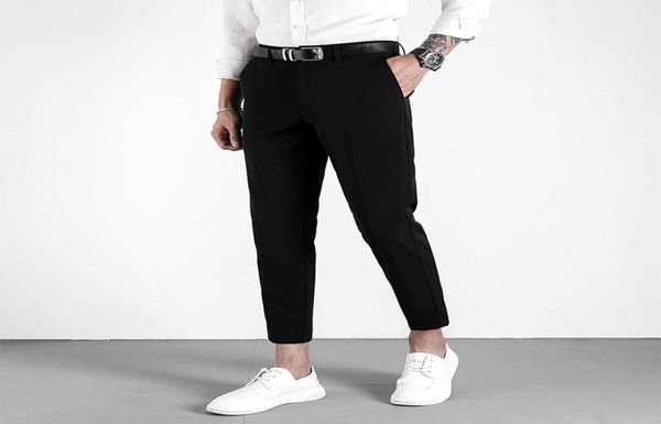 business suit trousers men039s solid color slim and delicate nine point pants men039s clothing autumn office casual suit pan2260188, White;black
business suit trousers men039s solid color slim and delicate nine point pants men039s clothing autumn office casual suit pan2260188, White;black