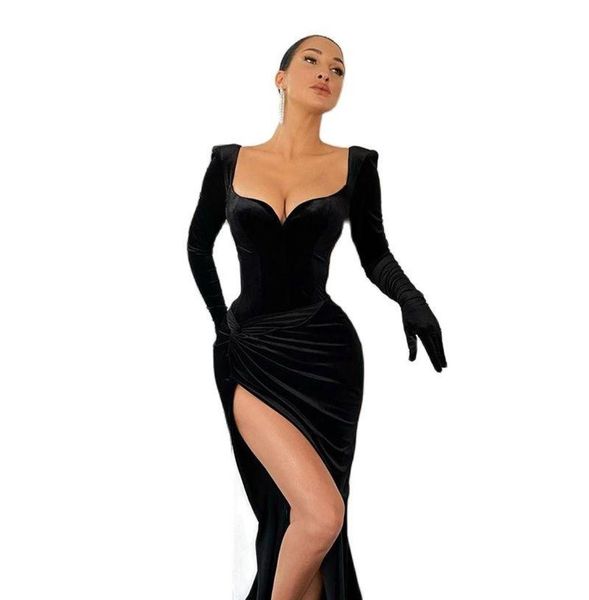 casual dresses baldauren fall winter black velvet split gloves sleeve fashion gown club party midi dress for women clothing7247501, Black;gray
casual dresses baldauren fall winter black velvet split gloves sleeve fashion gown club party midi dress for women clothing7247501, Black;gray