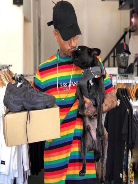 fw18 sean colorful embroidery purpose tour tshirt aap asap rocky t shirt striped tee men casual short sleeved street fashion 53667100, White;black
fw18 sean colorful embroidery purpose tour tshirt aap asap rocky t shirt striped tee men casual short sleeved street fashion 53667100, White;black