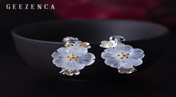 925 sterling silver crystal flower stud earrings fine jewelry for women aestheticism plum blossom simple vintage earring party49408339320, Golden;silver
925 sterling silver crystal flower stud earrings fine jewelry for women aestheticism plum blossom simple vintage earring party49408339320, Golden;silver