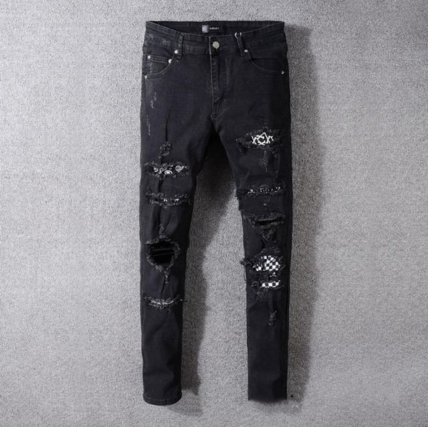 2020 new distressed ripped biker jeans slim fit straight motorcycle biker denim pants fashion hip hop mens designer jeans plus9028637, Blue
2020 new distressed ripped biker jeans slim fit straight motorcycle biker denim pants fashion hip hop mens designer jeans plus9028637, Blue