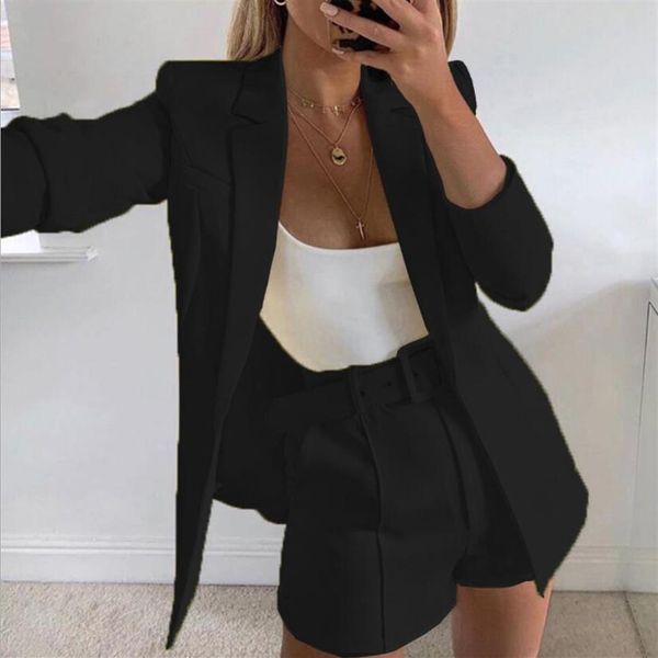 womens pant suits solid color blazer short pants 2pcs suits casual loose lapel neck single breasted ladies sets244q, White;black
womens pant suits solid color blazer short pants 2pcs suits casual loose lapel neck single breasted ladies sets244q, White;black
