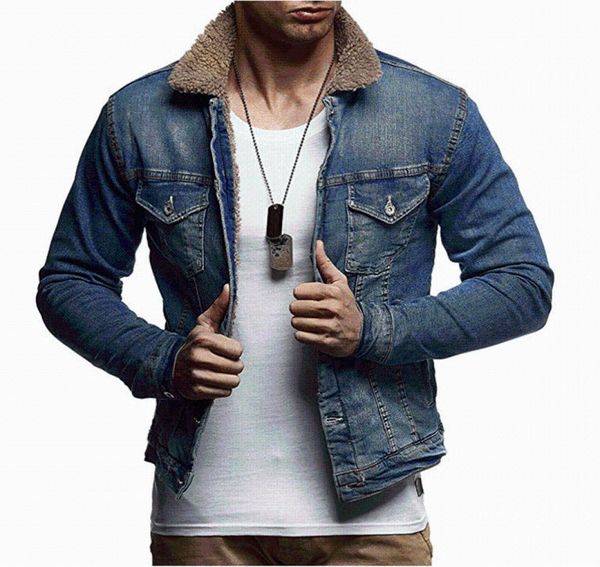 men039s jackets and coats mens winter fashion warm fleece denim jacket outerwear 20215873540, Black;brown
men039s jackets and coats mens winter fashion warm fleece denim jacket outerwear 20215873540, Black;brown