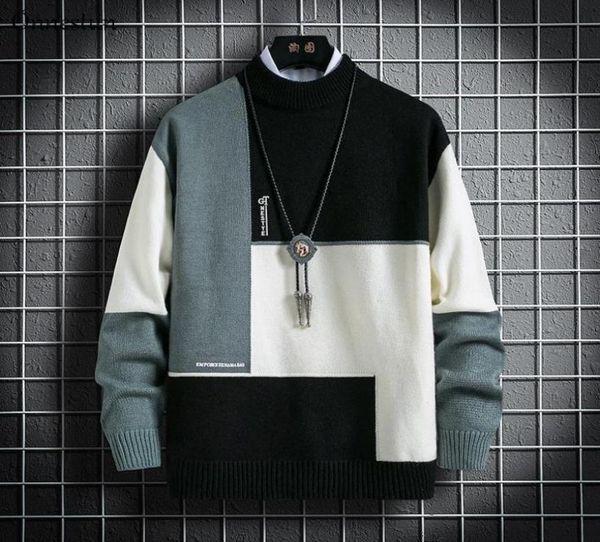 onnestun sweater men new winter stitching design men039s sweater long sleeve knitted pullover casual man 9042522, White;black
onnestun sweater men new winter stitching design men039s sweater long sleeve knitted pullover casual man 9042522, White;black