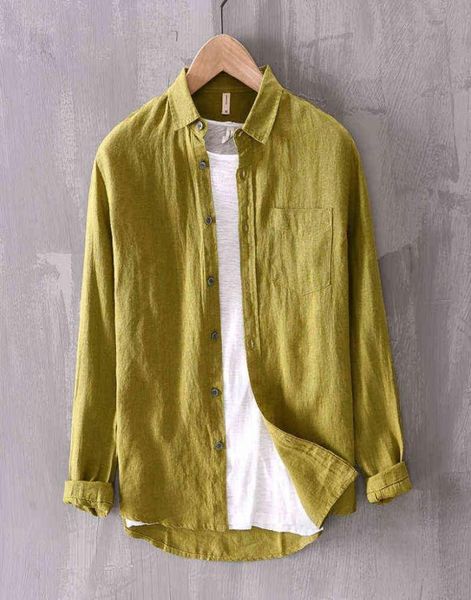 new designer solid linen brand shirt men fashion casual green shirts for men pure flax camisa masculina chemise h12102707562, White;black
new designer solid linen brand shirt men fashion casual green shirts for men pure flax camisa masculina chemise h12102707562, White;black